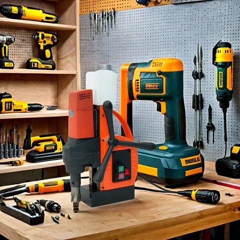 Taladro de núcleo magnético de alta resistencia con capacidad de broca helicoidal de 16 mm