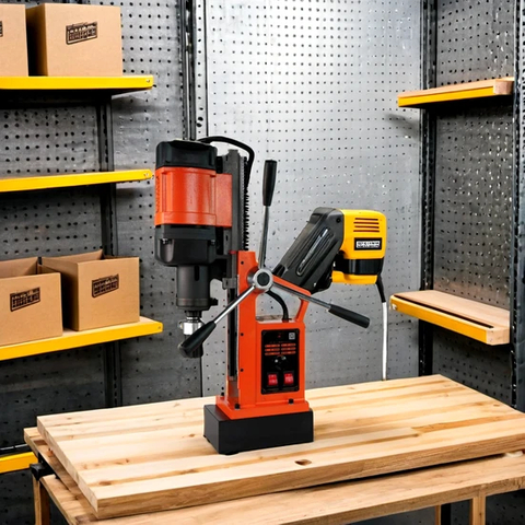 Taladro magnético revolucionario: peso ligero de 24 kg, rango de velocidad de 200 a 600 rpm