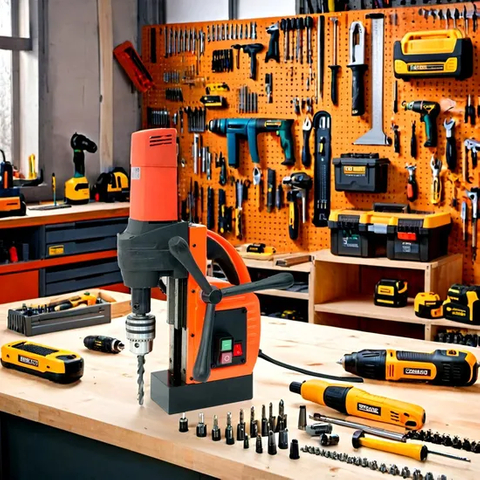 Taladro magnético portátil de alta resistencia con capacidad de orificio de 35 mm