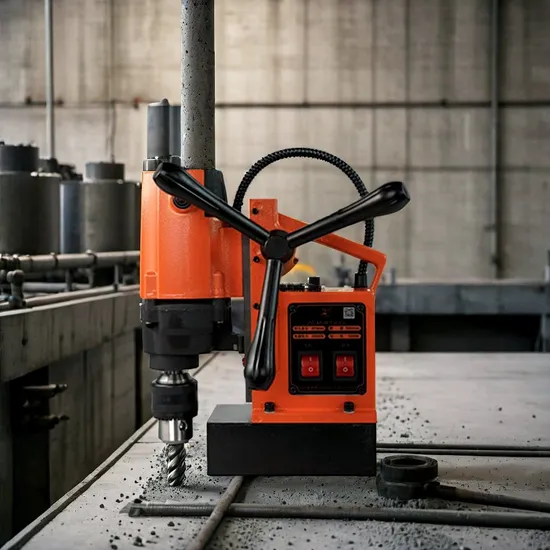 Taladro con núcleo magnético de alta resistencia para ingeniería de precisión