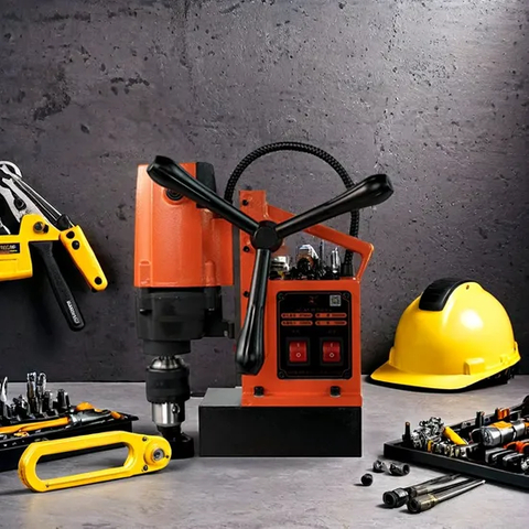 Taladro electromagnético de velocidad ajustable para trabajos en metal de alta resistencia 110 V