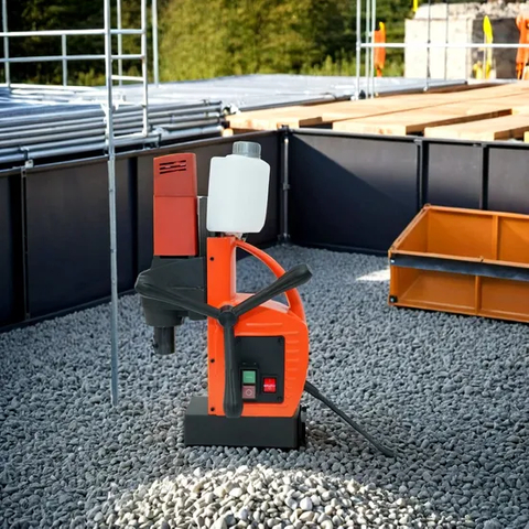 Máquina de ingeniería de taladro magnético portátil, perforadoras de placas de absorción automática, taladro de asiento magnético pequeño