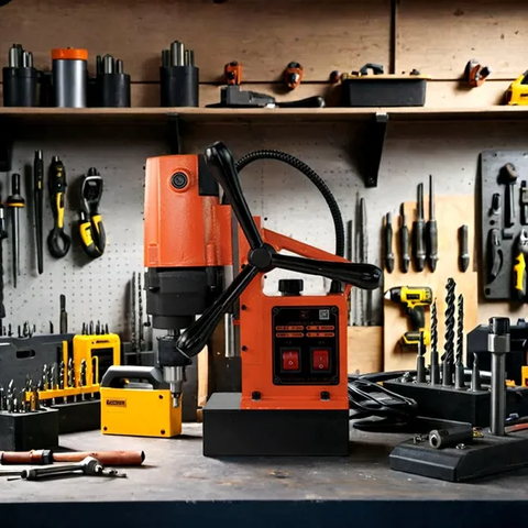 Taladros magnéticos de 220 V de alta resistencia para proyectos de carpintería metálica de precisión